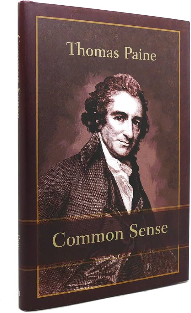 Book cover for "Common Sense" by Thomas Paine