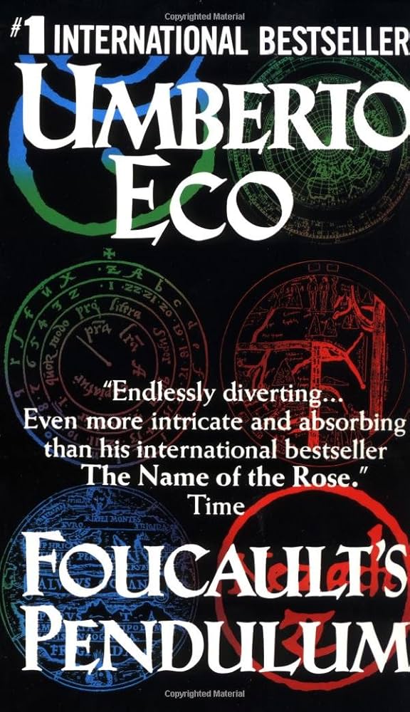 Book cover for "Foucault’s Pendulum" by Umberto Eco