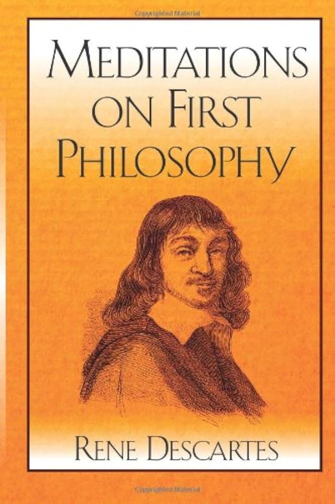 Book cover for "Meditations on First Philosophy" by René Descartes