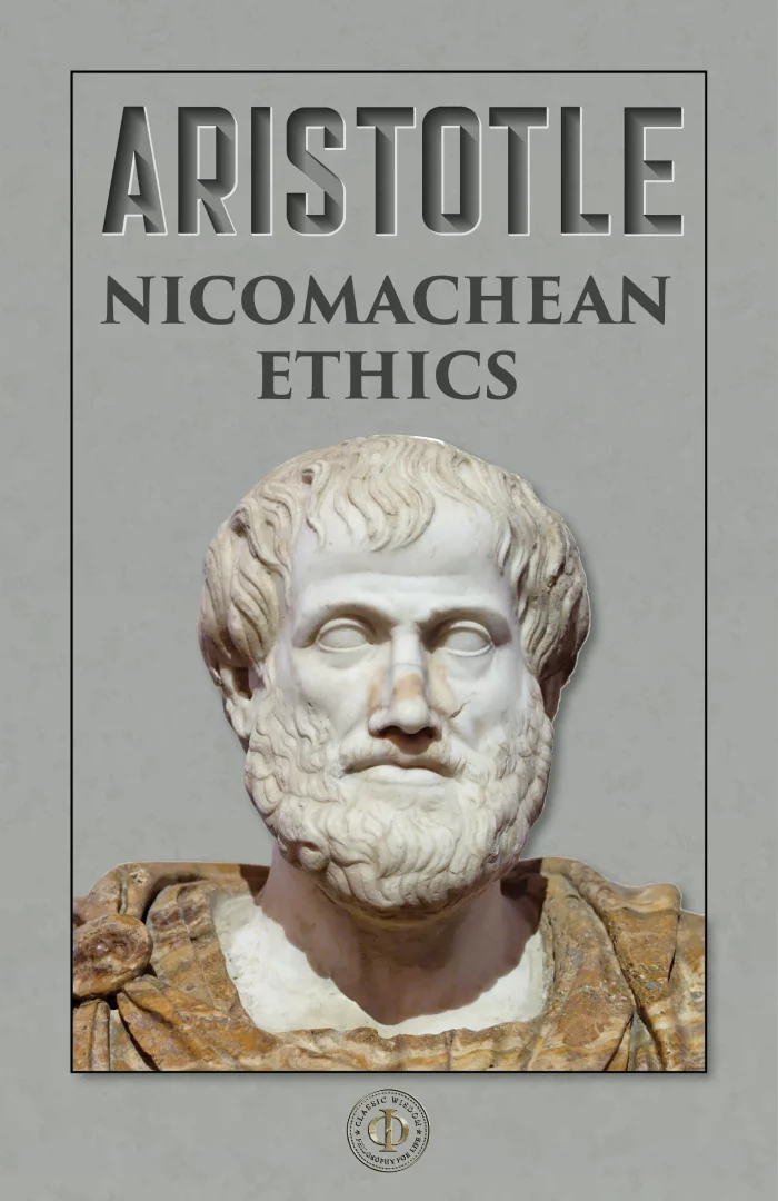 Book cover for "Nicomachean Ethics" by Aristotle