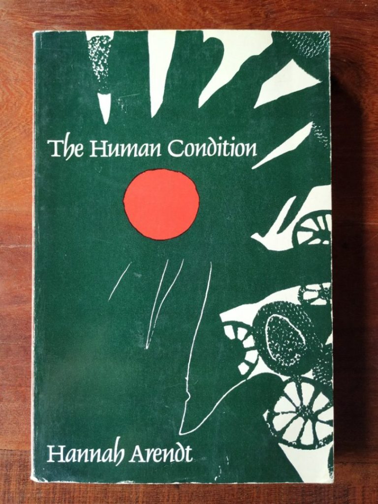 Book cover for "The Human Condition" by Hannah Arendt