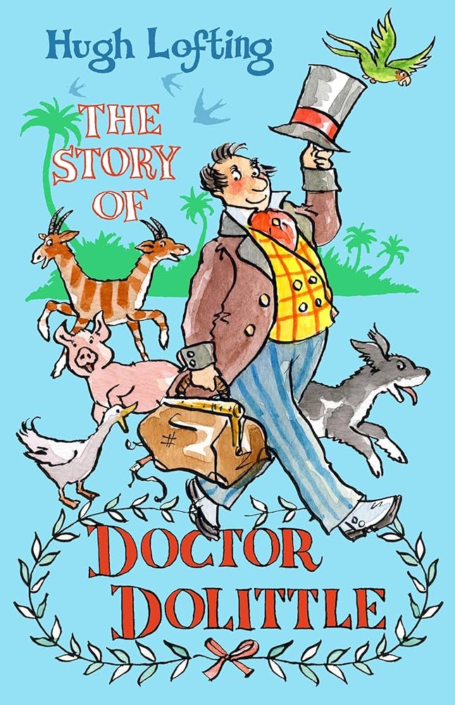 Book cover for "The Story of Doctor Dolittle" by Hugh Lofting